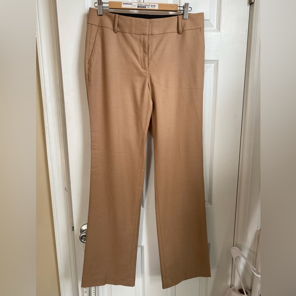 Ann Taylor wool blend Camel Trousers size 6 excellent condition